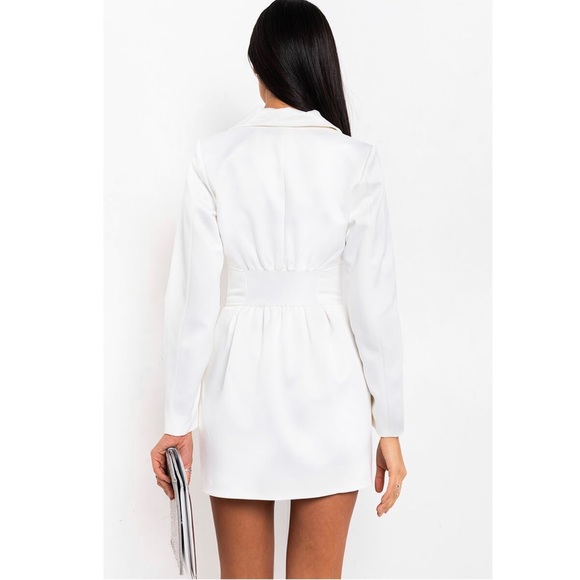 BIG BIG WORLD SATIN BLAZER DRESS - Picture 7 of 7